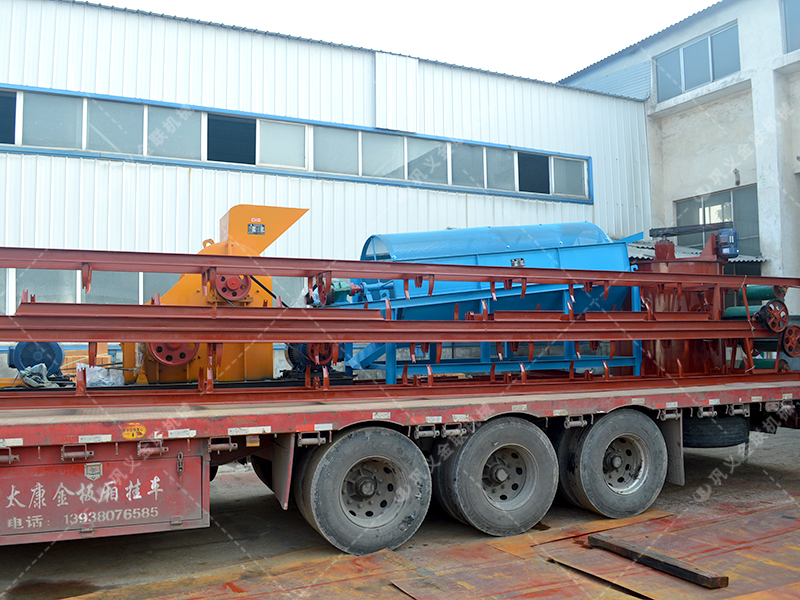 86雙級粉碎機(jī)生產(chǎn)線發(fā)貨圖片_發(fā)往廣西百色_破碎篩分金礦石